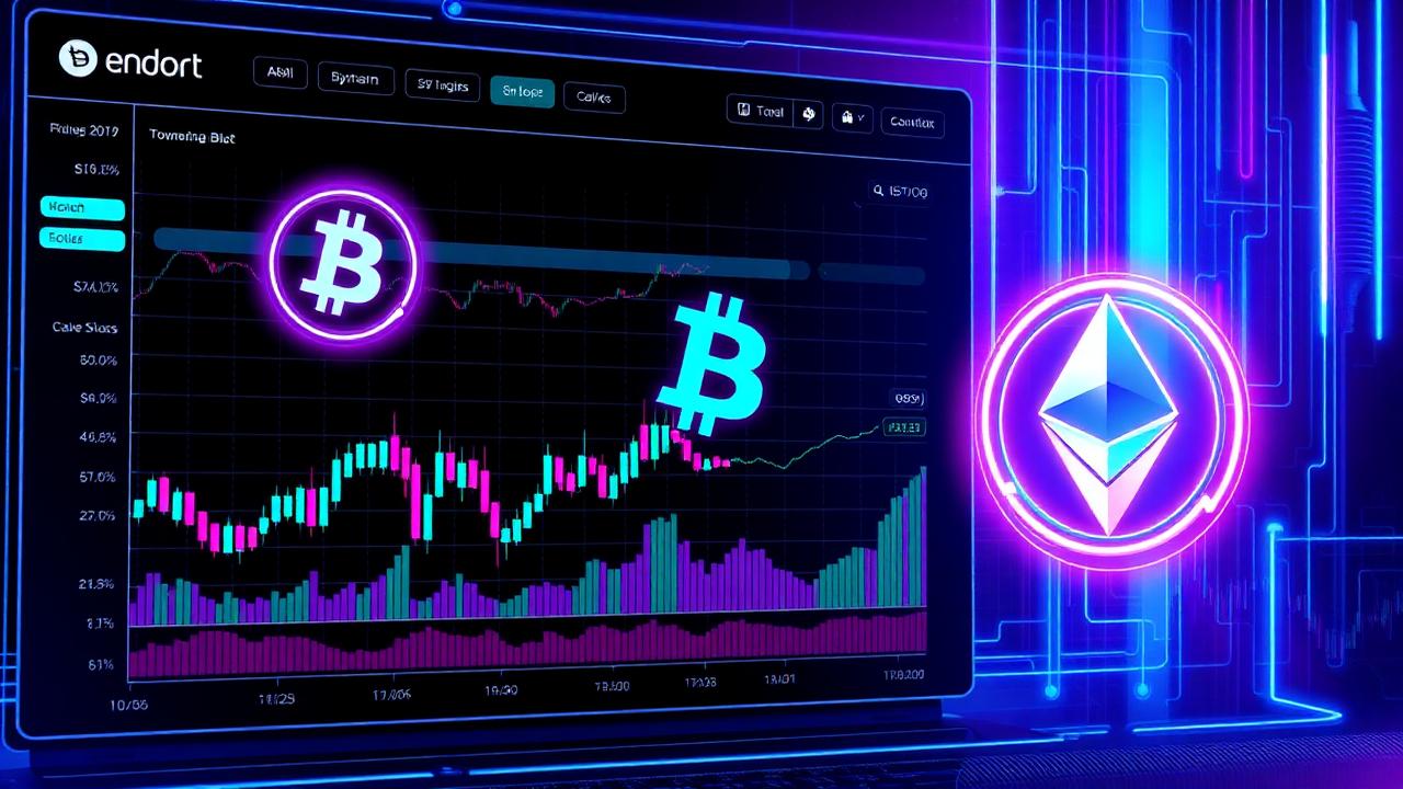 Dashboard de trading crypto avec IA, graphiques Bitcoin et Ethereum